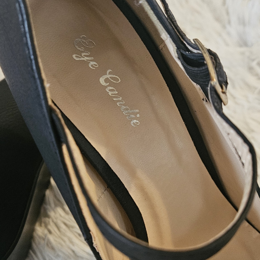 Eye Candy Black Platform Heels - image 7